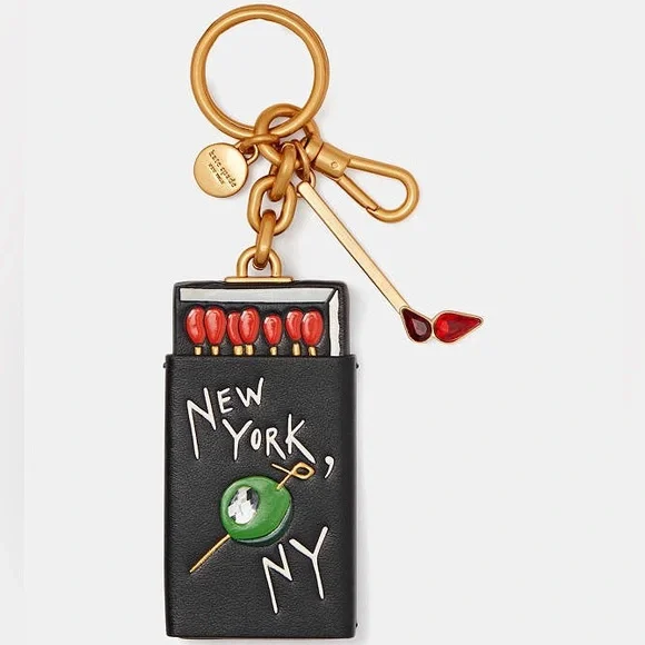 NWT-Kate Spade-Perfect Match Matchbook Key Fob/Bag Charm-$110 - Picture 9 of 10
